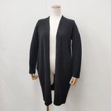 evam eva E193K054 cashmere robe カシミヤローブ 日本製 カーディガン チャコールグレー レディース エヴァムエヴァ【中古】6-1005T◎