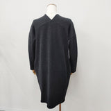 evam eva E193K054 cashmere robe カシミヤローブ 日本製 カーディガン チャコールグレー レディース エヴァムエヴァ【中古】6-1005T◎