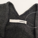 evam eva E193K054 cashmere robe カシミヤローブ 日本製 カーディガン チャコールグレー レディース エヴァムエヴァ【中古】6-1005T◎