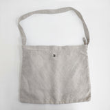 ARTS&SCIENCE Original tote ML long 定価50600円 AB199-1002 リネン ショルダー トートバッグ ナチュラル アイボリー レディース アーツ&サイエンス【中古】6-0814G♪