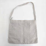 ARTS&SCIENCE Original tote ML long 定価50600円 AB199-1002 リネン ショルダー トートバッグ ナチュラル アイボリー レディース アーツ&サイエンス【中古】6-0814G♪
