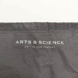 ARTS&SCIENCE Zipper shoulder bag 0222-AB171-0174 コットン ショルダーバッグ ブラック レディース アーツ&サイエンス【中古】6-0729G◎
