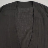 ARTS&SCIENCE 0241-L1192-1107 リネンガーゼ ローブ コート 24SS ブラック レディース アーツ&サイエンス【中古】6-0910M∞