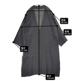 ARTS&SCIENCE 0241-L1192-1107 リネンガーゼ ローブ コート 24SS ブラック レディース アーツ&サイエンス【中古】6-0910M∞