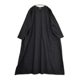 ARTS&SCIENCE 093-L54J-066 サイドギャザー コットンドレス ワンピース ブラック レディース アーツ&サイエンス【中古】6-0920M∞