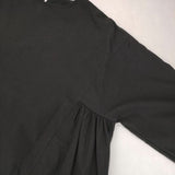 ARTS&SCIENCE 093-L54J-066 サイドギャザー コットンドレス ワンピース ブラック レディース アーツ&サイエンス【中古】6-0920M∞