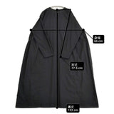 ARTS&SCIENCE 093-L54J-066 サイドギャザー コットンドレス ワンピース ブラック レディース アーツ&サイエンス【中古】6-0920M∞