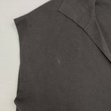 Plage fino silky kn コットンシルク プルオーバー 定価22000円 ノースリーブ ポロシャツ 25SS チャコールグレー レディース プラージュ【中古】6-0807S△
