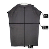 Plage fino silky kn コットンシルク プルオーバー 定価22000円 ノースリーブ ポロシャツ 25SS チャコールグレー レディース プラージュ【中古】6-0807S△