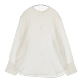 IENA TA/PL ノーカラーブラウス 定価15400円 ブラウス シャツ 24SS オフホワイト レディース イエナ【中古】6-0910M∞