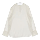 IENA TA/PL ノーカラーブラウス 定価15400円 ブラウス シャツ 24SS オフホワイト レディース イエナ【中古】6-0910M∞