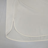 IENA TA/PL ノーカラーブラウス 定価15400円 ブラウス シャツ 24SS オフホワイト レディース イエナ【中古】6-0910M∞