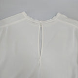 IENA TA/PL ノーカラーブラウス 定価15400円 ブラウス シャツ 24SS オフホワイト レディース イエナ【中古】6-0910M∞
