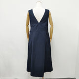 かぐれ コットンヘンプラップワンピース 25SS GAA4-26M004 カシュクール 前後2way ワンピース ネイビー レディース かぐれ/KAGURE【中古】6-0906S◎
