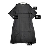 fog linen work リネン 袖ドローコード 半袖 ワンピース ブラック レディース フォグリネンワーク【中古】6-0810S◎