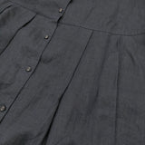 fog linen work メイベルワンピース リネンシャツドレス ワンピース ネイビー レディース フォグリネンワーク【中古】6-0811S♪