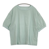 cion コットンリンガーTシャツ フレンチブル 19-09231 半袖Ｔシャツ カットソー ミントグリーン レディース シオン【中古】6-0810S◎