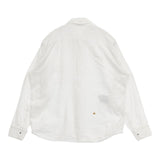 45R/45rpm ジンバネルの908オーシャンシャツ 定価31900円 コットン 日本製 長袖シャツ ホワイト レディース フォーティーファイブアールピーエム【中古】6-0930M∞