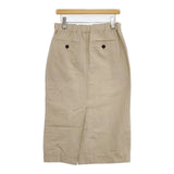 MARGARET HOWELL LINEN COTTON TWILL リネンコットンツイルスカート 定価37400円 578-5132009 ロングスカート 25SS ベージュ レディース マーガレットハウエル【中古】6-0920M∞