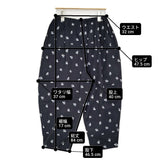 mina perhonen light berry aas4534 定価55000円 刺繍 レーヨンリネン イージー パンツ ネイビー レディース ミナペルホネン【中古】6-0811G♪