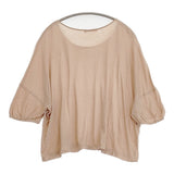 mina perhonen pistachio カシミヤ混 ts8811 サイズ38 カットソー ベージュ レディース ミナペルホネン【中古】6-0810S◎