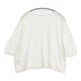 mina perhonen pistachio カシミヤ混 ts8811 サイズ38 カットソー ホワイト レディース ミナペルホネン【中古】6-0810S◎