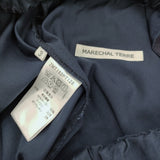 MARECHAL TERRE ウエストギャザーワイドパンツ サイズ3 定価16500円 イージー パンツ 26SS ネイビー レディース マルシャルテル【中古】6-0811G♪