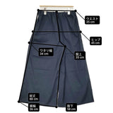 MARECHAL TERRE ウエストギャザーワイドパンツ サイズ3 定価16500円 イージー パンツ 26SS ネイビー レディース マルシャルテル【中古】6-0811G♪