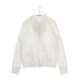 NEWYORKER ジップアップ サイズL スウェット パーカー ホワイト レディース ニューヨーカー【中古】6-1003M∞