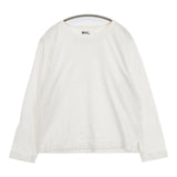MHL. サイドスリット 595-2169504 DRY COTTON JERSEY 長袖Ｔシャツ カットソー ロンＴ ホワイト レディース エムエイチエル【中古】6-1003M∞
