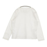 MHL. サイドスリット 595-2169504 DRY COTTON JERSEY 長袖Ｔシャツ カットソー ロンＴ ホワイト レディース エムエイチエル【中古】6-1003M∞
