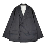 Toujours ダブルブレステッドジャケット 定価121000円 YM43KJ01 テーラードジャケット 25AW チャコールグレー レディース トゥジュー【中古】6-0814T♪