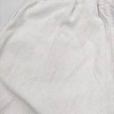 R&D.M.Co- リネンコーデュロイゴムパンツ 定価35200円 イージー クロップドパンツ ホワイト レディース オールドマンズテーラー【中古】6-0806M♪