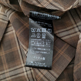 Spick and Span コットンボイルチェックシャツ 定価16500円 シアー 長袖シャツ 26SS ブラウン レディース スピックアンドスパン【中古】6-0811M♪
