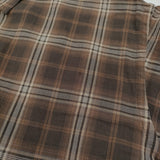 Spick and Span コットンボイルチェックシャツ 定価16500円 シアー 長袖シャツ 26SS ブラウン レディース スピックアンドスパン【中古】6-0811M♪