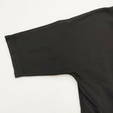 中川政七商店 強撚綿のプルオーバー 七分袖 定価8470円 Ｔシャツ カットソー 黒 ブラック レディース 中川政七商店【中古】6-0811S♪