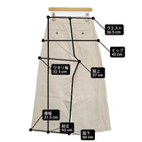 MARGARET HOWELL COTTON TWILL TROUSERS 578-8144001 サイズ3 パンツ アイボリー レディース マーガレットハウエル【中古】6-1003G∞