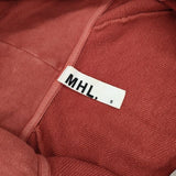 MHL. コットン 595-169375 ジップアップ サイズ2 パーカー オレンジ レディース エムエイチエル【中古】6-1003M∞