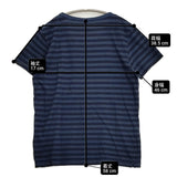 prit コットン ボーダー サイズ1 半袖Ｔシャツ カットソー ネイビー ブラック レディース プリット【中古】6-0810S◎