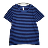 prit コットン ボーダー サイズ1 半袖Ｔシャツ カットソー ブルー ネイビー レディース プリット【中古】6-0810S◎