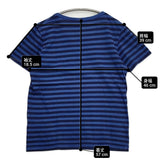 prit コットン ボーダー サイズ1 半袖Ｔシャツ カットソー ブルー ネイビー レディース プリット【中古】6-0810S◎