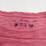 45R/45rpm パンサー サイズ2 コットン 半袖Ｔシャツ カットソー ピンク レディース フォーティーファイブアールピーエム【中古】6-0810S◎
