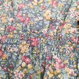 AFTERNOONTEA WARDROBE リバティ柄 花柄 JM83-47 コットン サイズM-L 半袖 ワンピース ブルー レッド レディース アフタヌーンティーワードローブ【中古】6-0810S◎