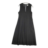 green label relaxing 新品 キーネック ワンピース 定価14300円 ワンピース ブラック レディース グリーンレーベルリラクシング【中古】6-1004M∞