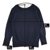 gasa grue コットン トレーナー スウェット ネイビー レディース ガサグルー【中古】6-1004M∞