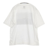 pot and tea cafe contes コーヒーゼリープリントTシャツ コットン 半袖Ｔシャツ カットソー ホワイト グレー レディース ポットアンドティー【中古】6-0810S◎