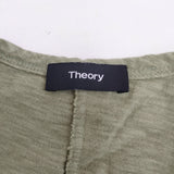 theory NEBULOUS/V.MAXI マキシ S ノースリーブ ワンピース カーキ レディース セオリー【中古】6-0810S◎