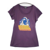 HYSTERIC GLAMOUR ガール プリント コットン 半袖Ｔシャツ カットソー パープル レディース ヒステリックグラマー【中古】6-0828S◎