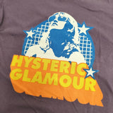 HYSTERIC GLAMOUR ガール プリント コットン 半袖Ｔシャツ カットソー パープル レディース ヒステリックグラマー【中古】6-0828S◎