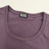 HYSTERIC GLAMOUR ガール プリント コットン 半袖Ｔシャツ カットソー パープル レディース ヒステリックグラマー【中古】6-0828S◎